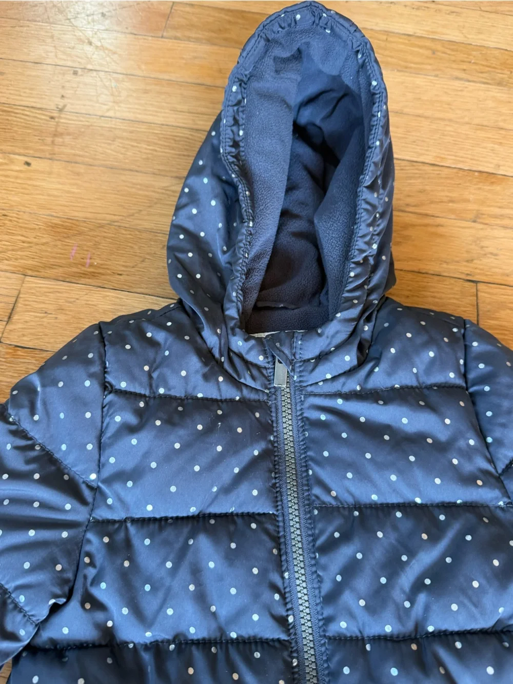 Kids dotted quilted jacket
